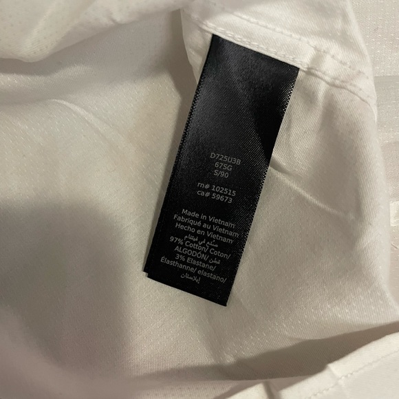 John Varvatos Modern White Dress Shirt Sz 16.5 - Picture 8 of 9